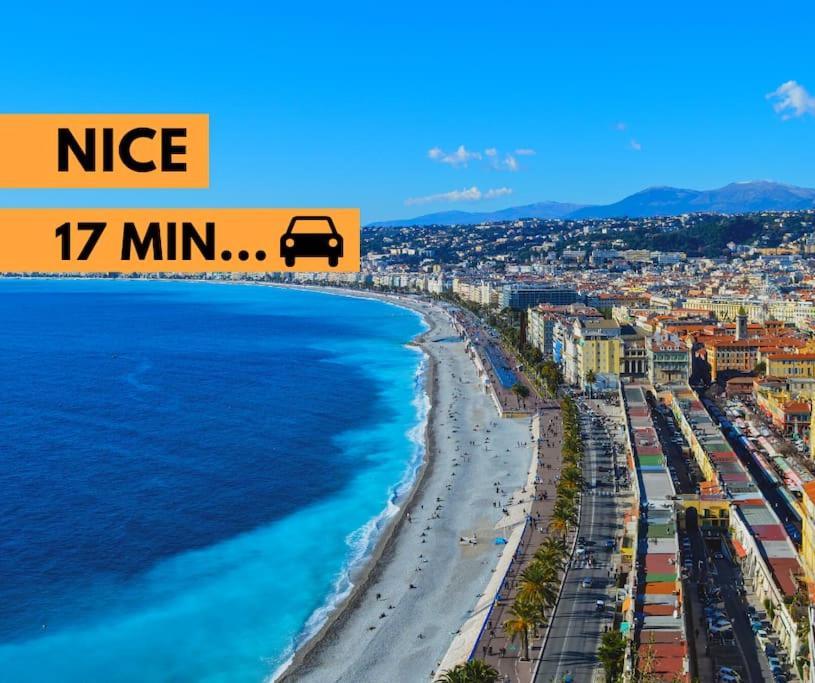 Lumineux, Tout Confort, Wifi & Terrace & Parking Saint-Laurent-du-Var Esterno foto